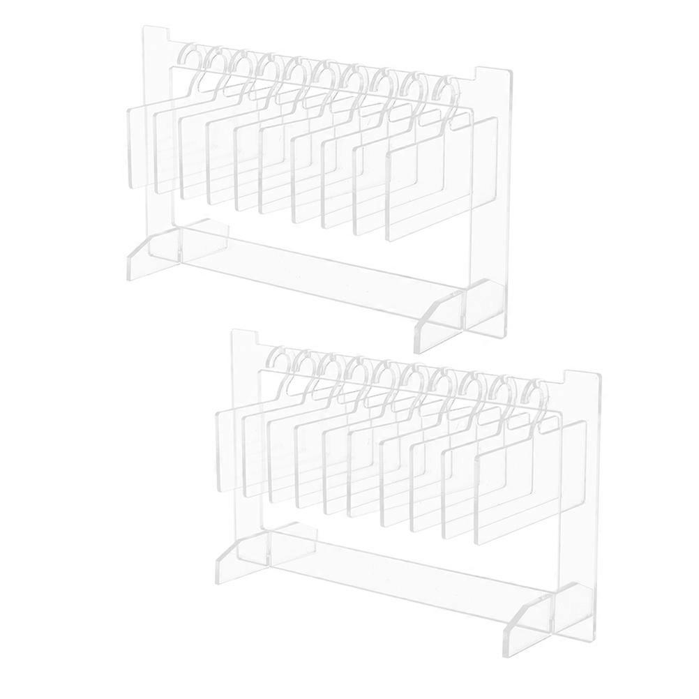 Nail Tips Display Board Acrylic False Nail Stand for 6Sets Display