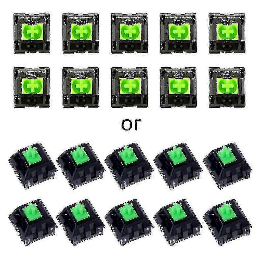10pcs Green Switches For Razer Blackwidow Essential Mechanical Gaming Keyboard
