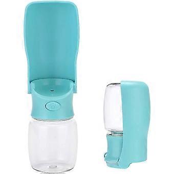 Dog Water Bottle, Walking Foldable Dog Water Bottle, Portable, Suitable for Travel Outdoor Walking Hiking (Blue 350ml)
