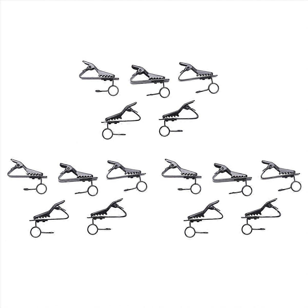 5 Pcs Ring Mini 7.5 mm Microphone Clip Holder Tie Clip