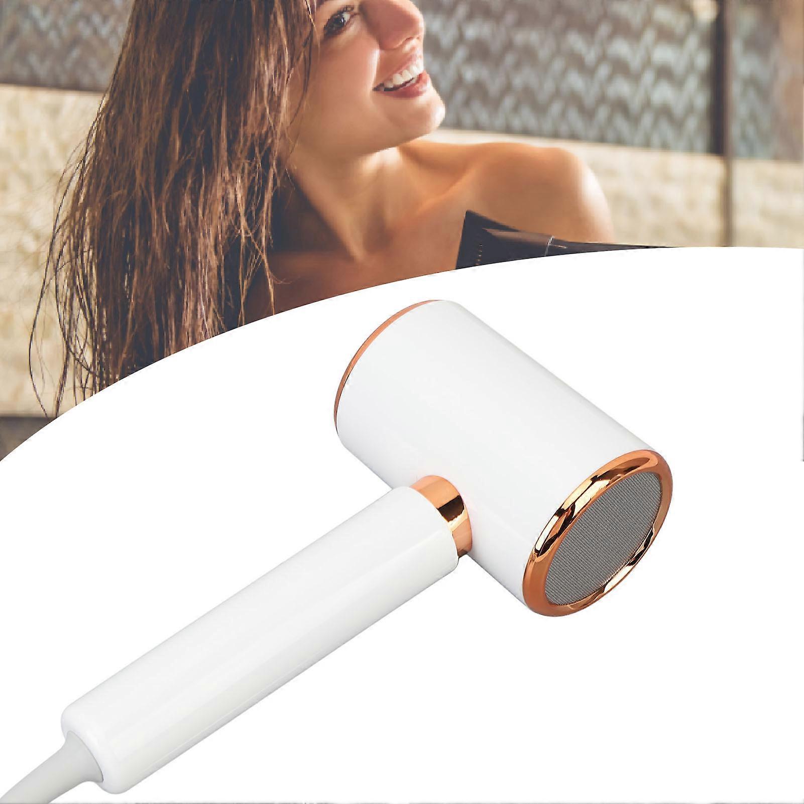 High Speed Ionic Hair Dryer 20000RPM Powerful 1400W Fast Drying Low Noise Blow Dryer with Diffuser Nozzle for Home Salon Travel White 