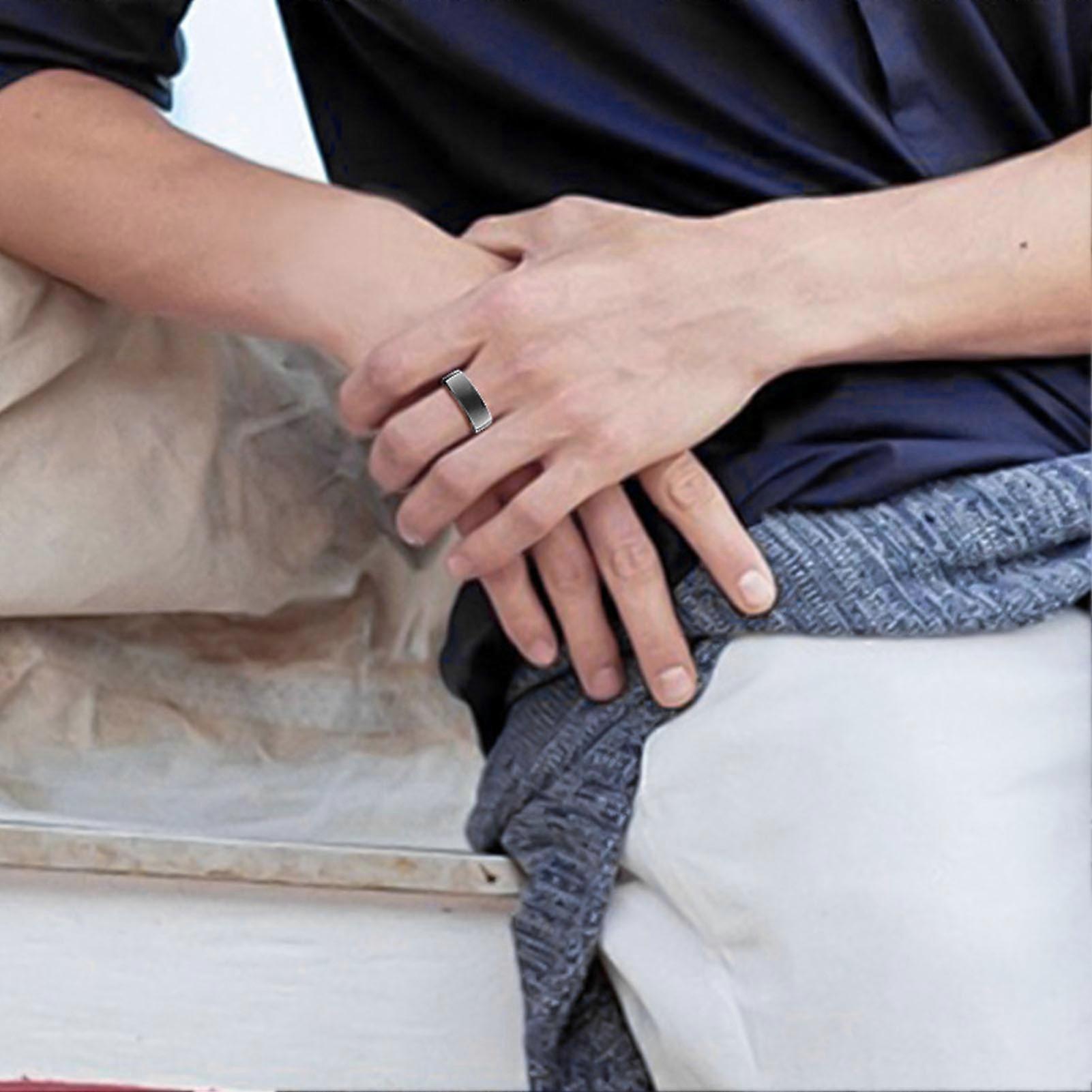 Smart Ring Fitness Tracker Sleep Monitoring IP67 Water Resistant Multifunctional Ring for Gesture Control Photography 10 Size 