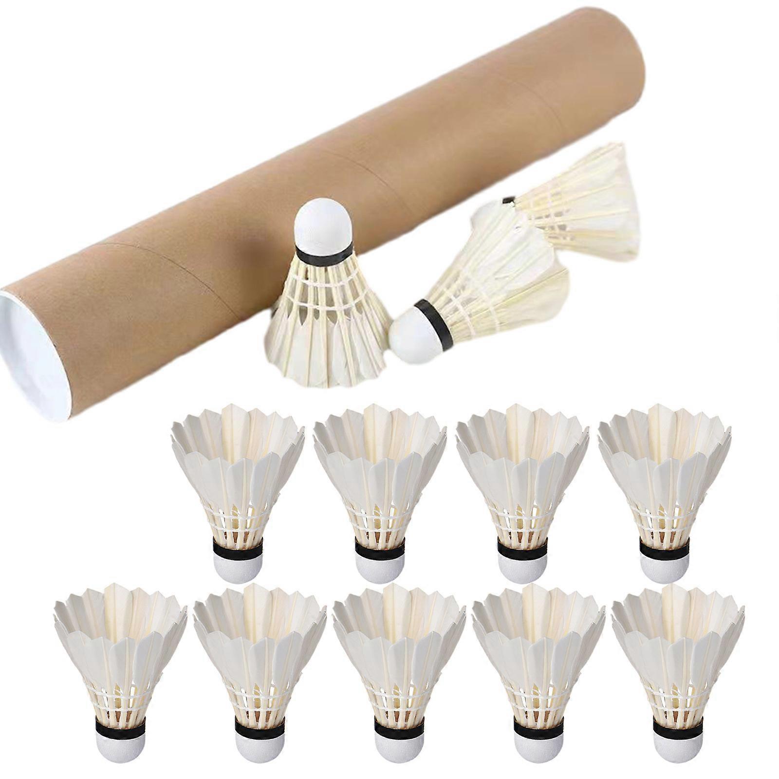 12 Pcs High Speed Training Badminton Ball with Great Stability  Duck Feather Badminton Shuttlecocks for Indoor Outdoor Multicolor