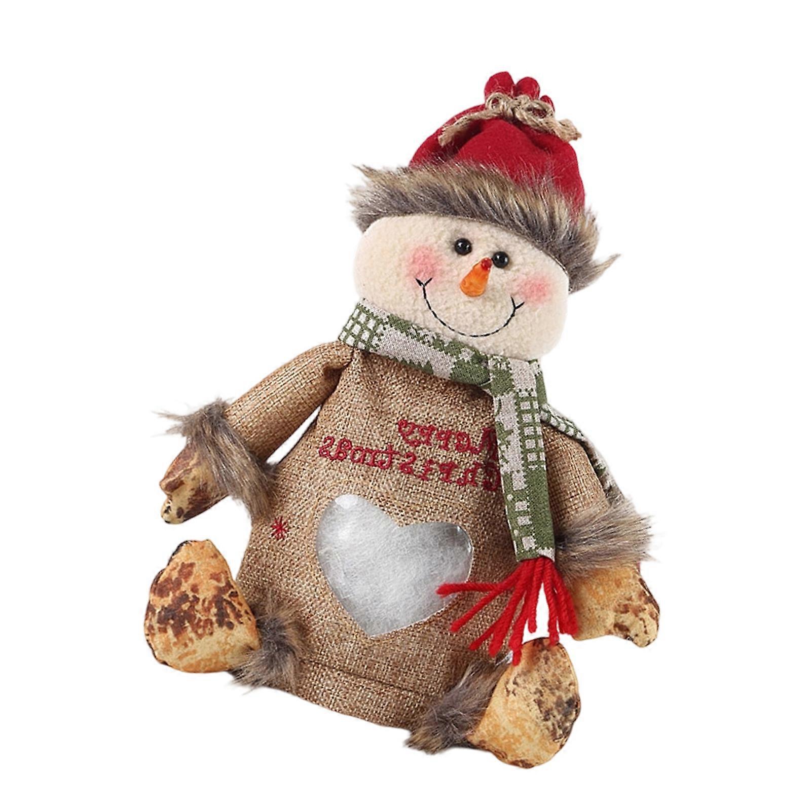 Spacious Holiday Gift Bag With Sturdy Slide Closure Snowman Design Ideal For Candy Dolls Wine And Daily Storage Multicolor