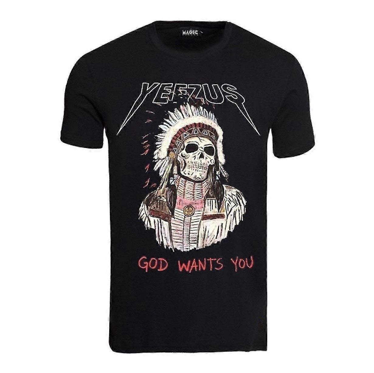 Yeezus Tour Tričko Indian Skull
