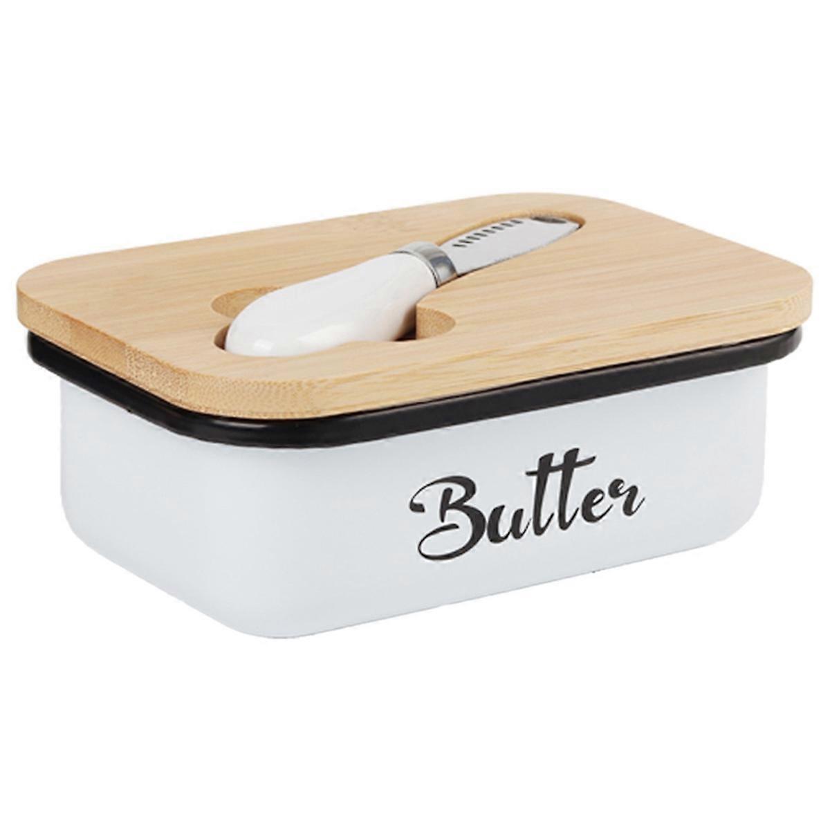 Butter Dish with Lid,Butter Dish for Countertop,Metal Butter Keeper with Multipurpose Butter Large Butter Container