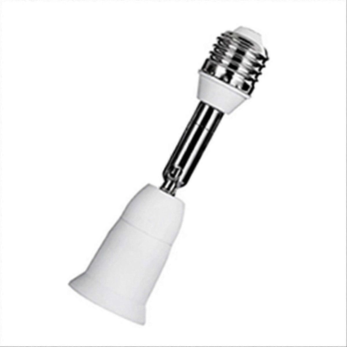 E27 to E27 Flexible Extension Adapter LED Light Bulb Lamp Holder Extendable Socket Converter Wall B