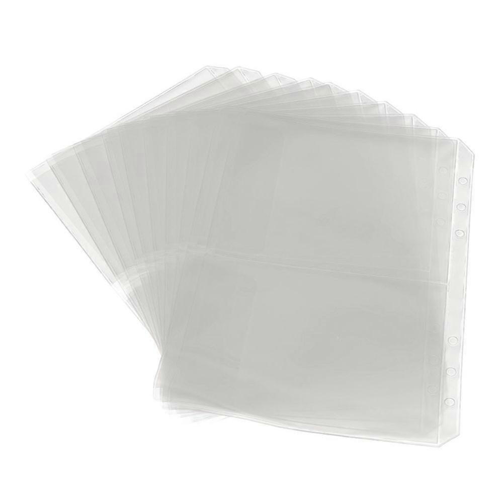 Pasta para documentos com 6 argolas, formato A5/A6, folhas soltas.