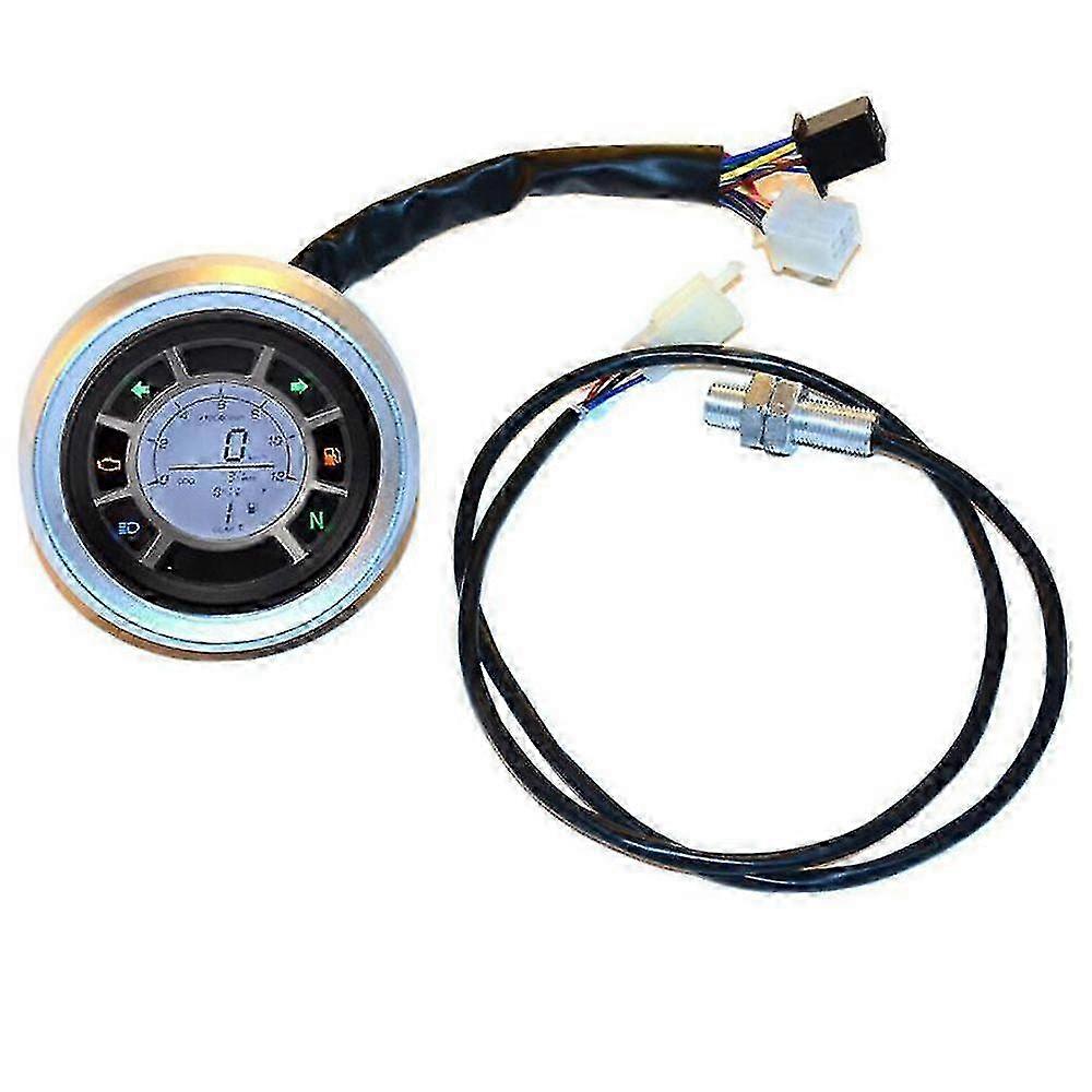 Motorcycle Instrument Motor Lcd Digital Speedometer Techometer Odometer Oil Level Gauge