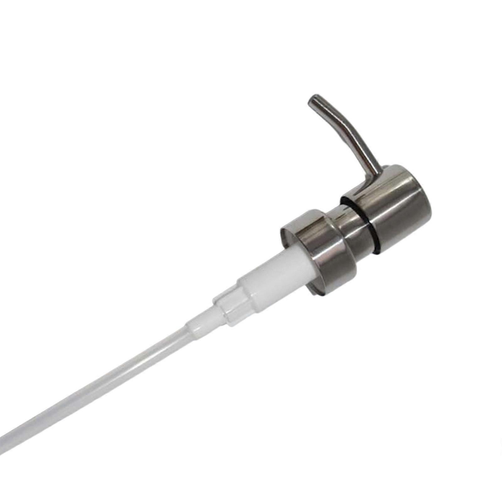 Multipurpose Rustproof Dispenser Pumps Head Accessory for Bathrooms and Shower Smooth Gelts Dispensing Daily Use  silver