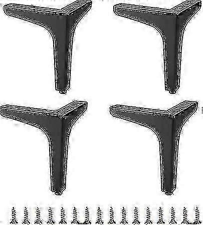 15cm Metal Sofa Legs 4pcs Sofa Legs Replacement Riser Legs, Black