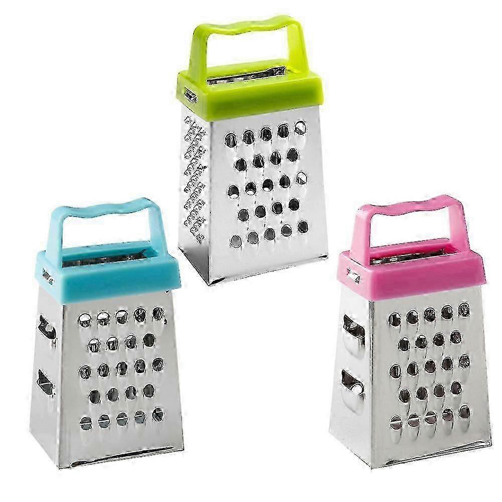 Mini Box Grater, 4-Sided Stainless Steel Grater Kitchen Cutting