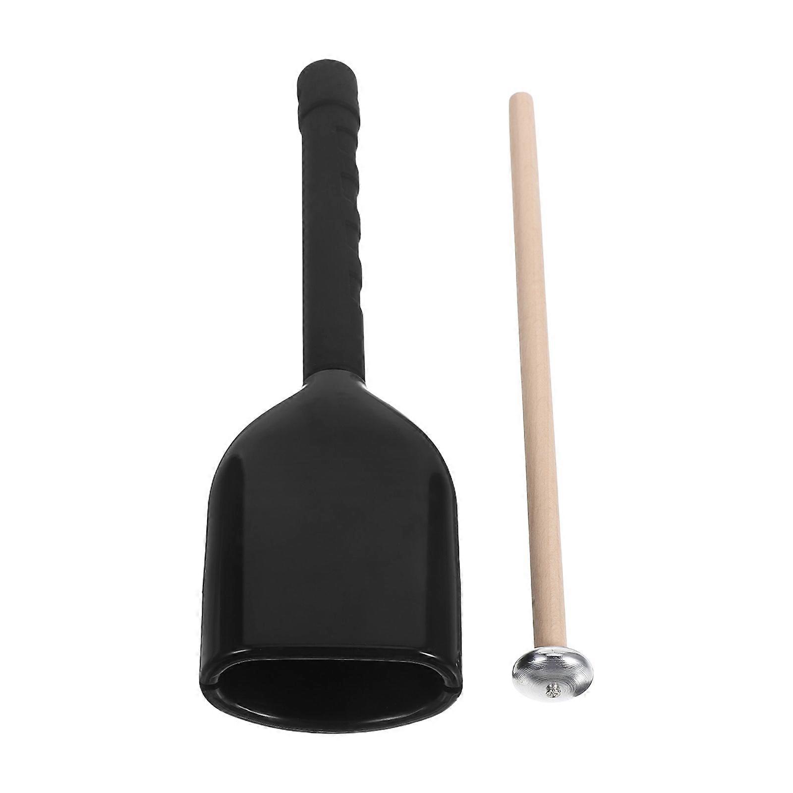 Hand Held Cowbell Noise Maker With Long Handle For Beginners Professional Musicians Lightweight Percussion Instrument 8.7×2.4×1.4in 1Set
