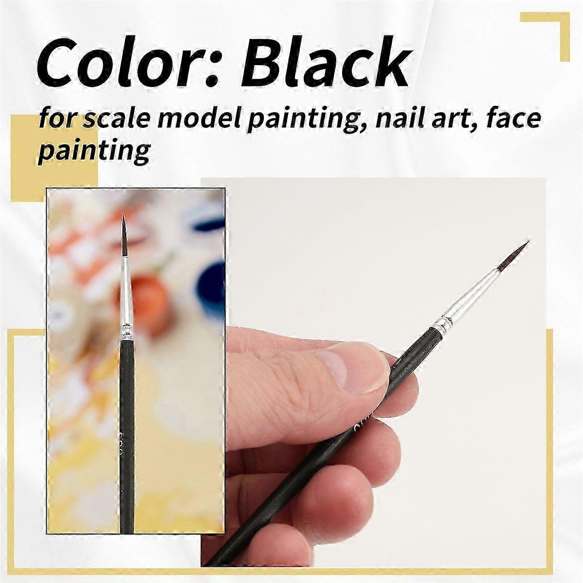 60pcs Detail Paint Brushes, Fine Tip Paint Brush with 3Sizes 0 00 000