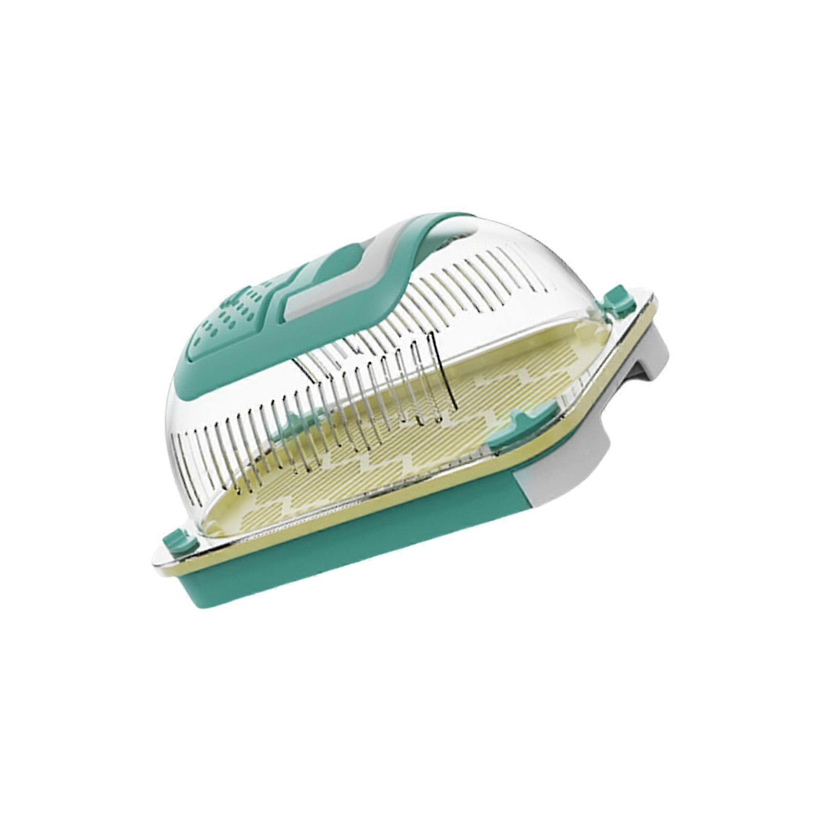 Lizards Box Container with Feeding Port Detachable Bottom Base and Handle Spacious Reptiles Keeper Enclosure  S