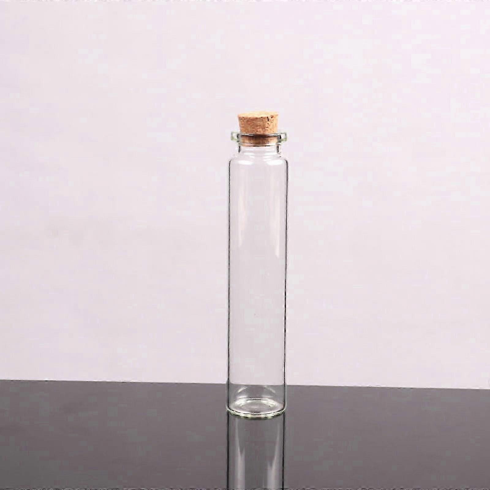 Small Bottles with Cork Stoppers Tiny Vials Small Clear Glass Jars Lids Storage