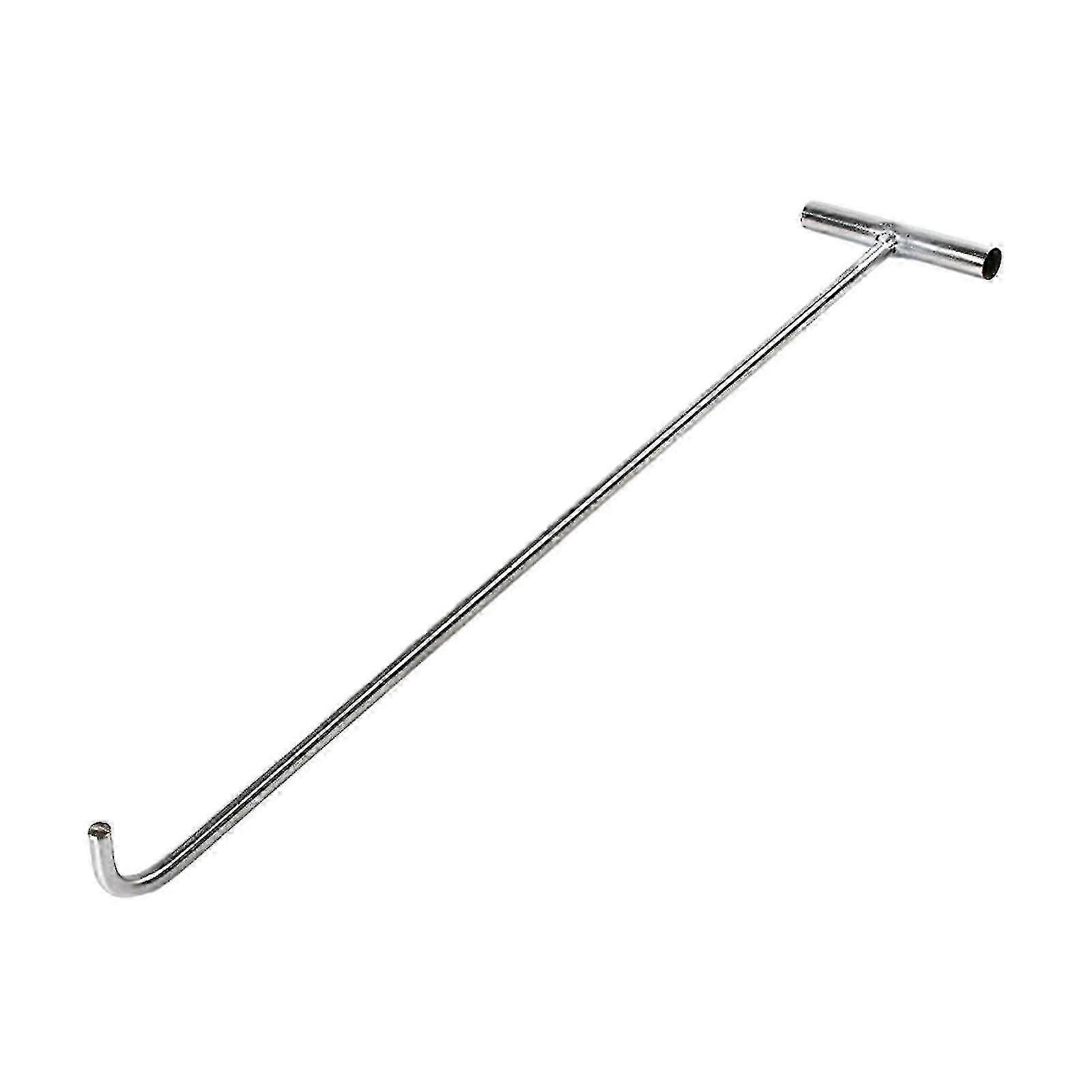 Manhole Hook Tool T Shape Pull Heavy Lid Well Lid Heavy Duty Open Manhole Cover Versatile for Moving Pull Spring Utility Tool