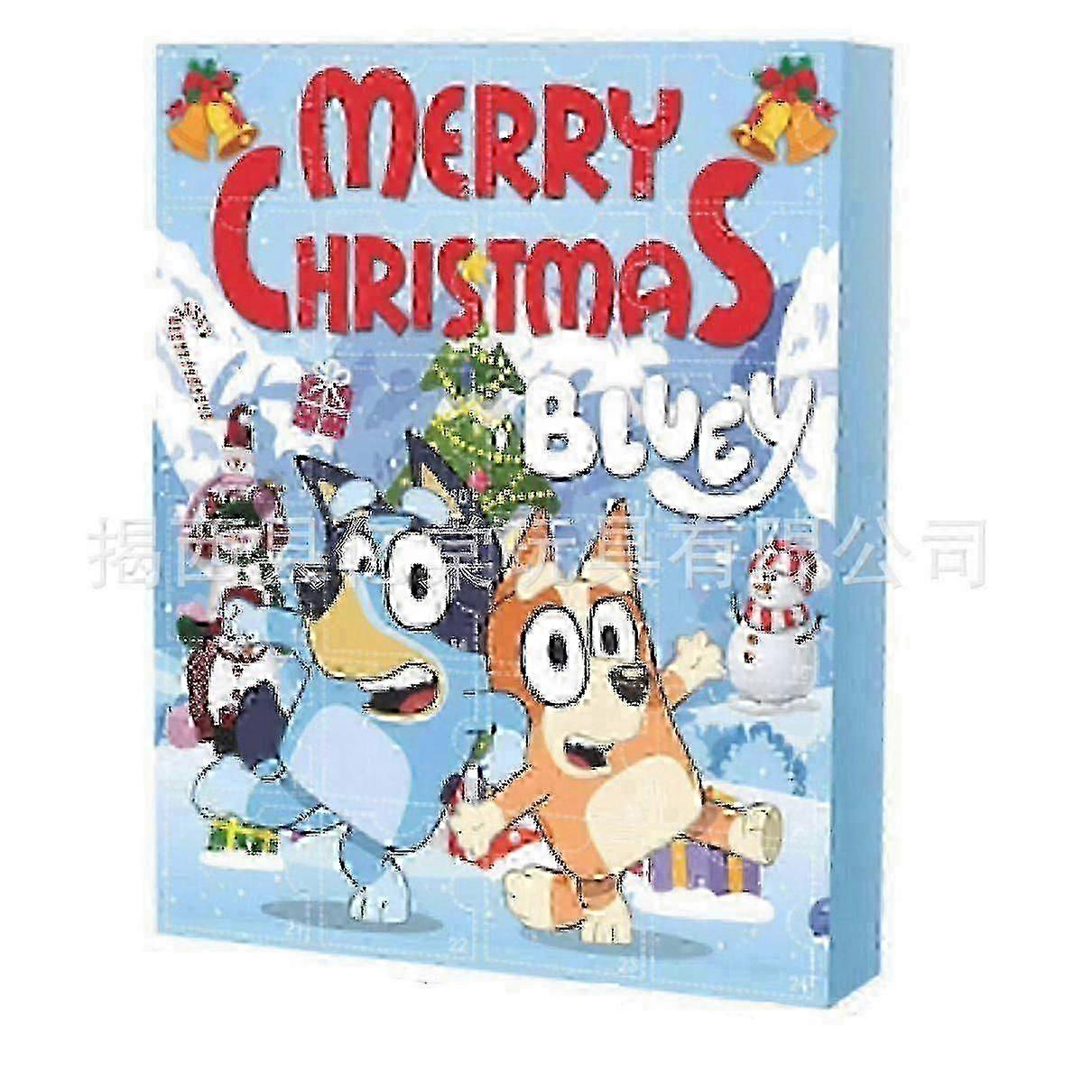 Bluey Advent Calendar 24 Days Countdown Surprise Box Christmas Blind Box Toys Bluey Dog Series Collection