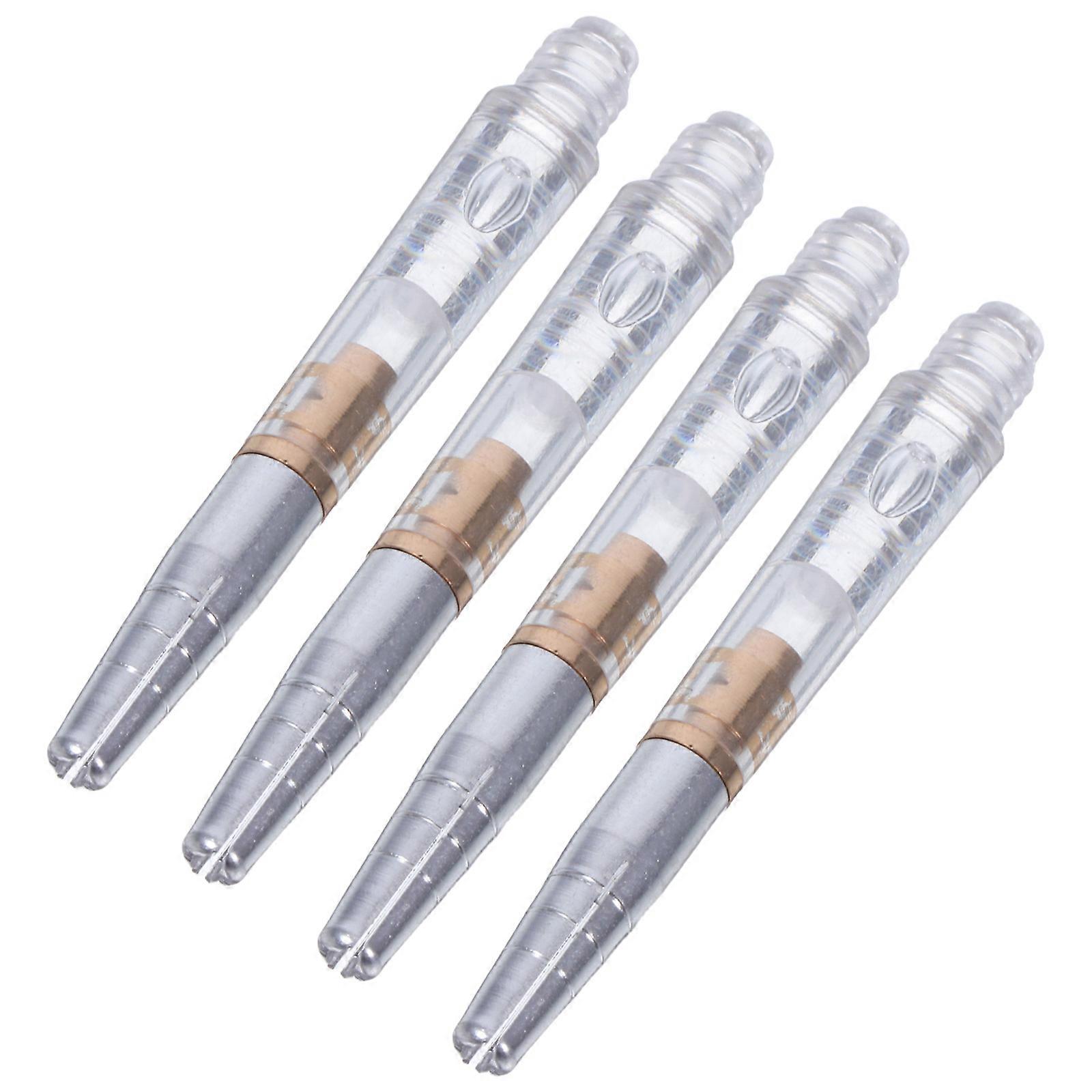 Rotating Dart Shafts for Soft Tip Darts Replacement 4Pcs Clear Plastic