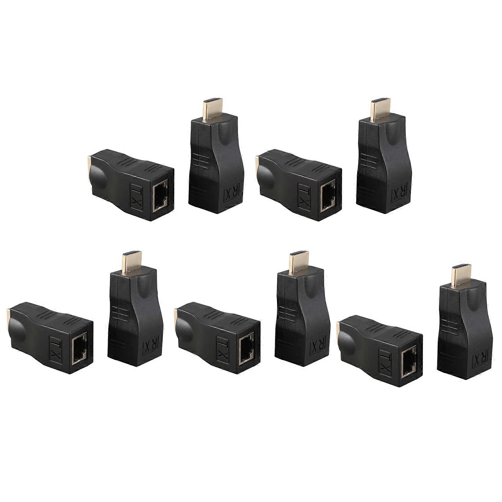 5X 4K 3D 1.4 30M Extender to RJ45 over Cat 5e/6 Network LAN Ethernet Adapter