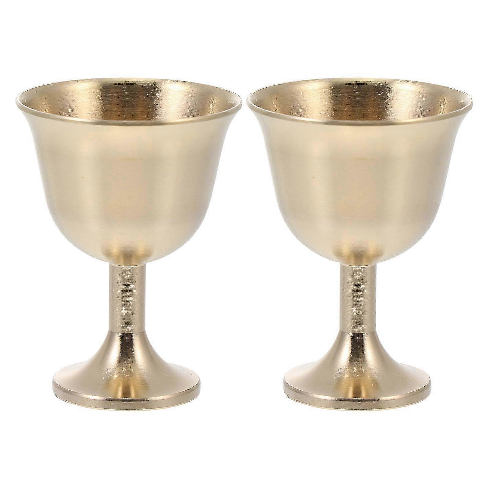 Copper champagne glasses for barware durable pair
