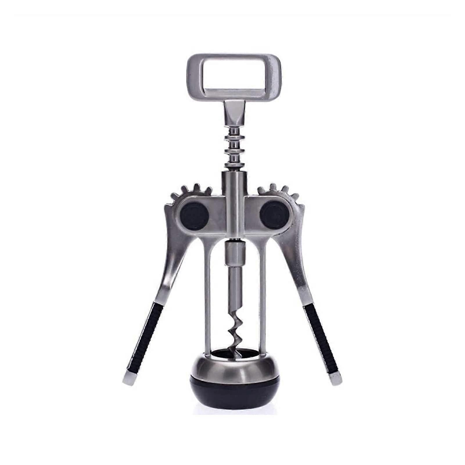 Wine Opener Zinc Alloy Wing Corkscrew with Bottle Opener for Red and White Wine
