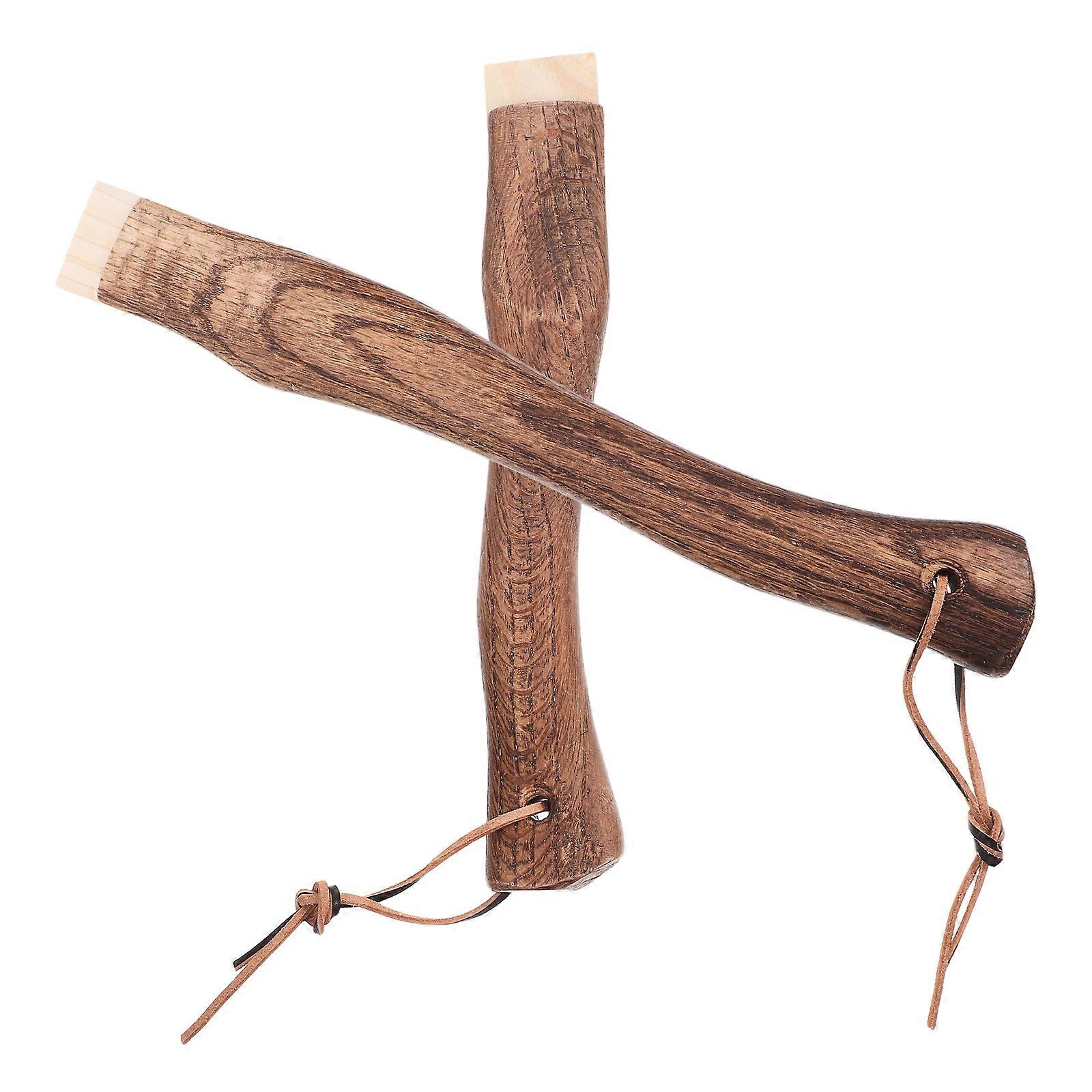 Short Curved Handle Replacement Wood for Hammer 2Pcs Solid Handles