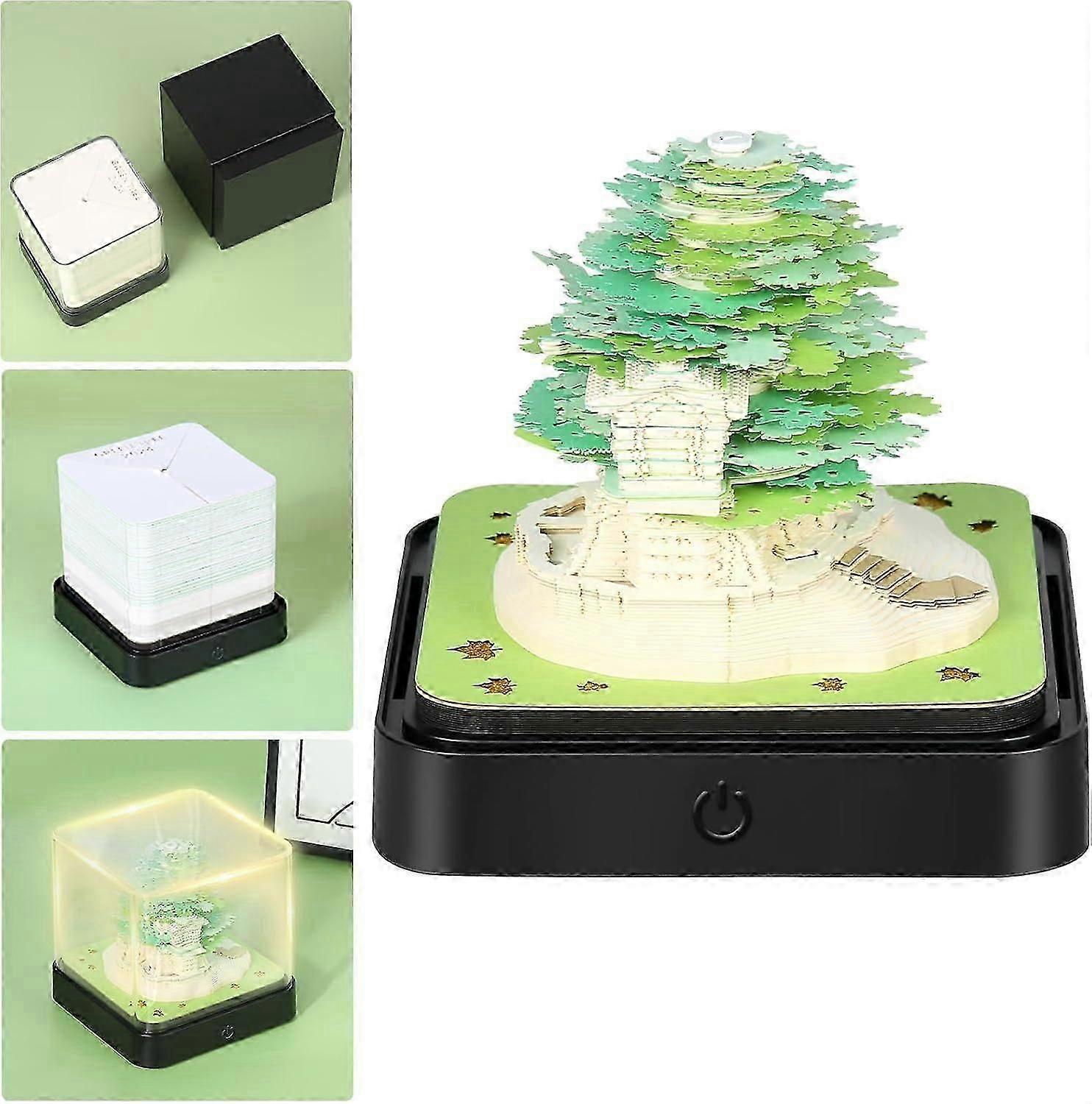 Calendar Time Piece 2026, Calendar 3D 2026 Artsy Pads, Timepiece Calend ar 2026, 3D Art Calenda r Creative DIY Paper Carving for Desktop Decoration (P