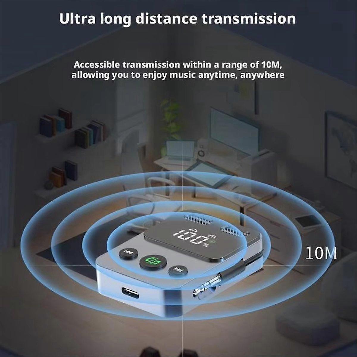 Bluetooth 5.3 Transmitter Receiver Aux Adapter Technology A2DP