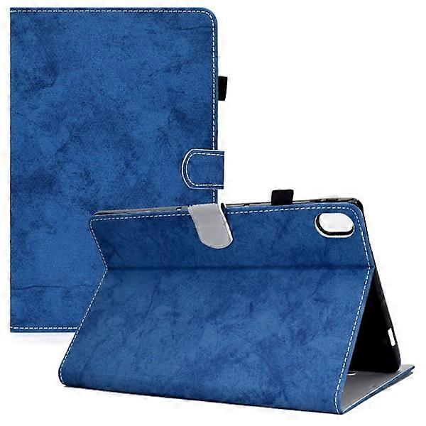 Compatible with iPad 10.9 (2022) Fabric Texture Leather Flip Case - Blue Blue