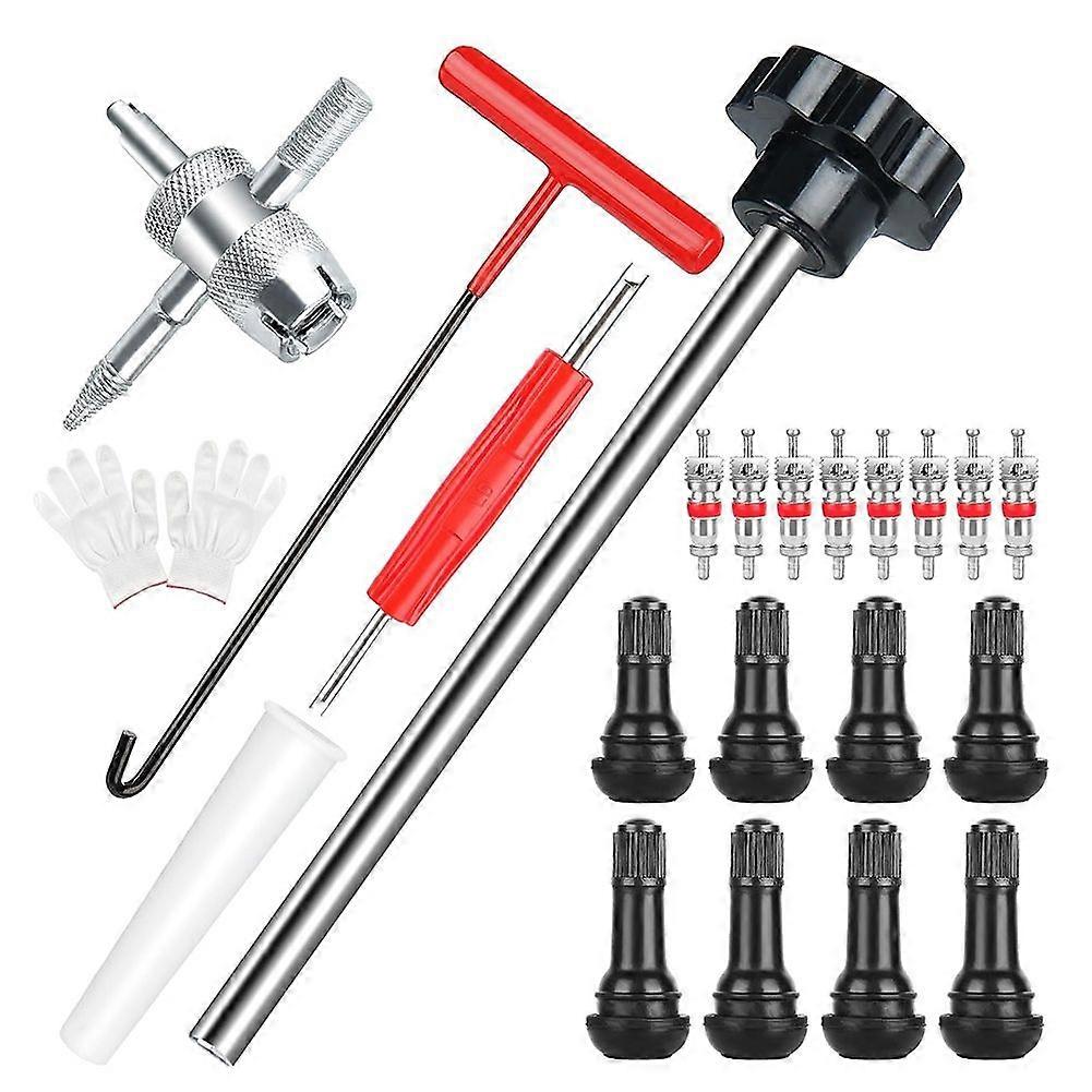 Quick Change Tire Valve Tool Kit, Tire Valve Stem Core Replacement Tool Kit, Perfect Tool for Replacing Leaking Valve