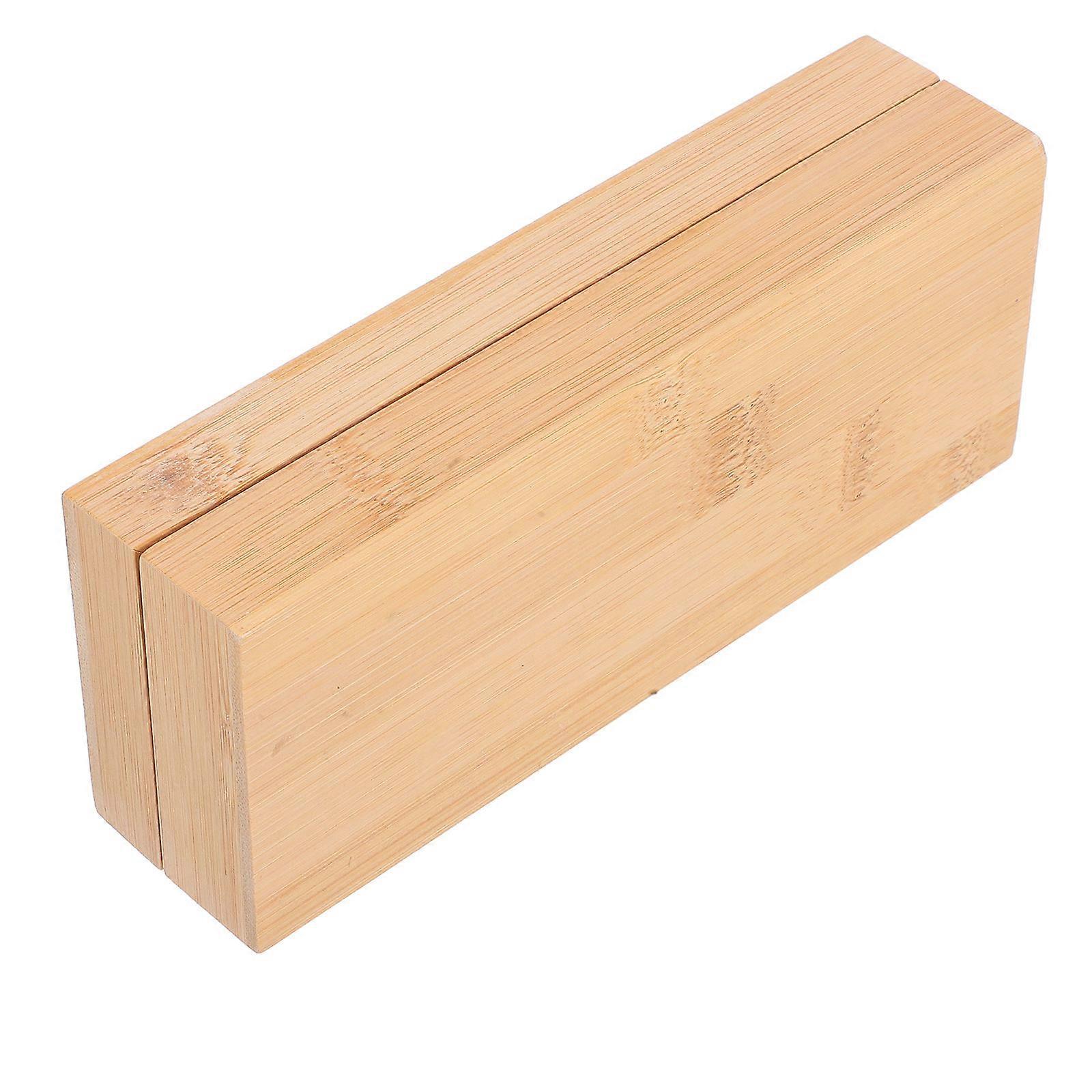 Solid Wood Storage Box for Storage Handmade with Lid in Khaki Color