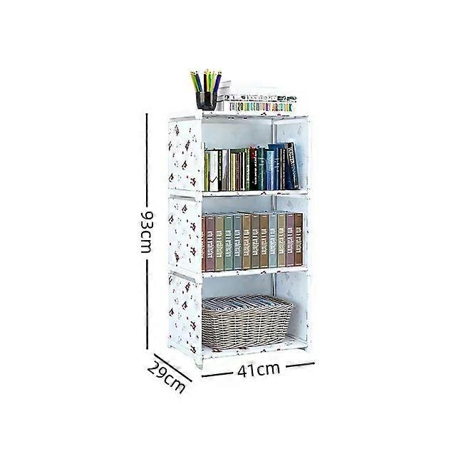Multi-layer Easy Assembly Bookshelf-Simple Bookcase Book Display Rack Book Holder Organizer & Debris Storage Shelf for Home Use