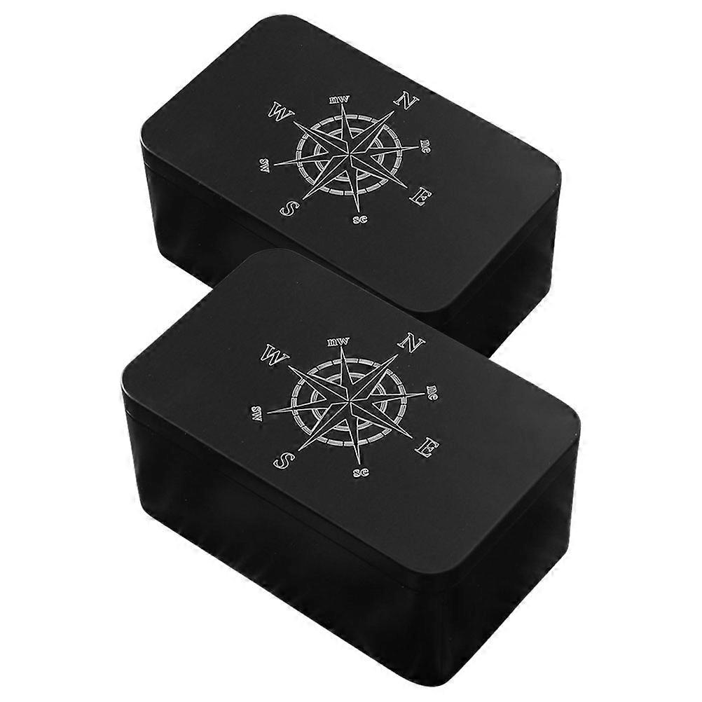 Iron Tarot Storage Box for 6Pcs Portable Multifunctional Card Holder