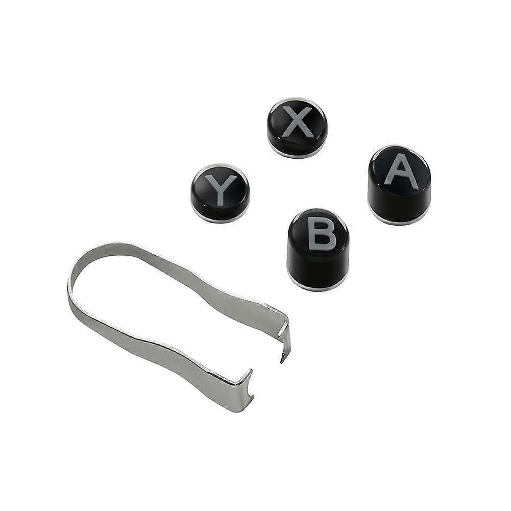 Keycap Replacement for NS62 for ES/ES Pro KK3 TT Series Controllers for Switch Layout B A X Y Buttons Black