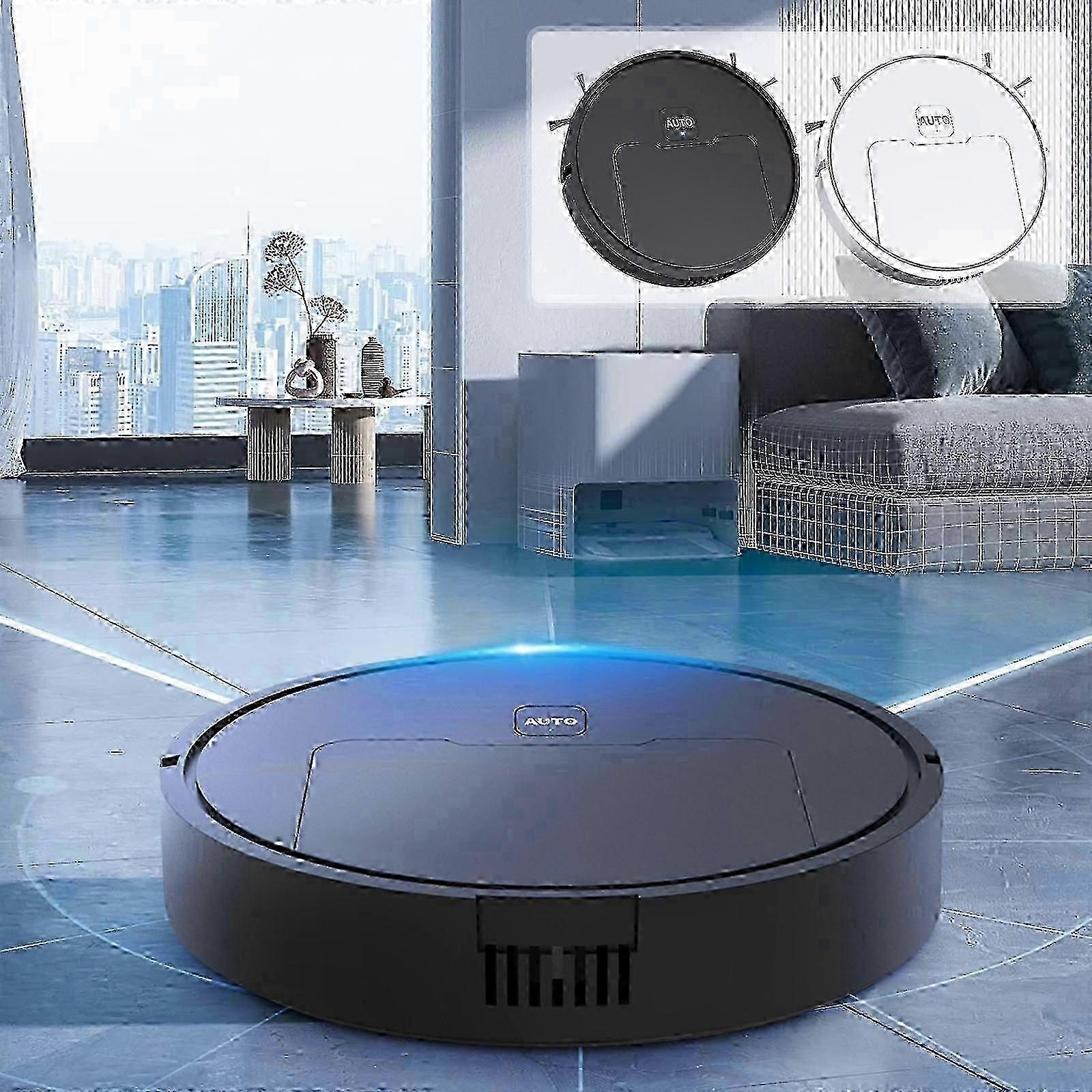 3-in-1 Robot Vacuum Cleaner with Mopping Function Wi-Fi App Scheduling and Self-Charging Capability Automatic