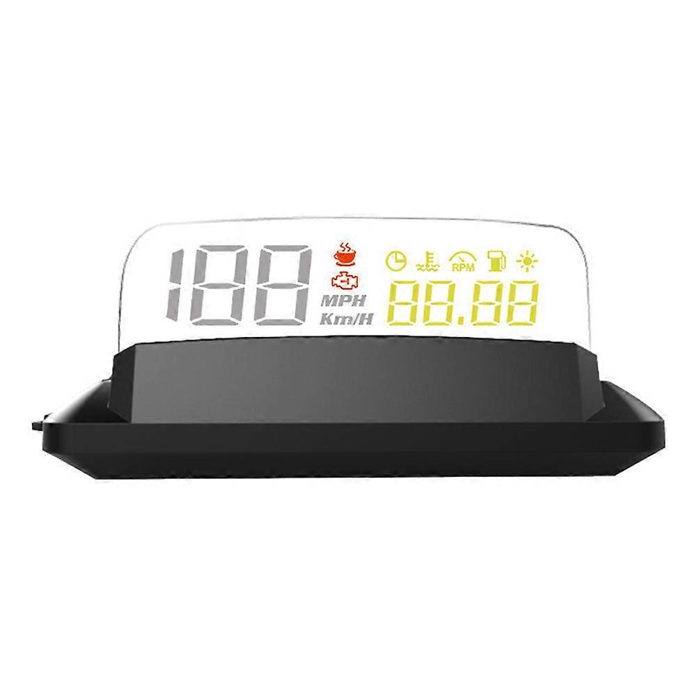 OBD2 Mirror HUD Car Head Up Display Digital Speed Projector Warning Oil Temperature Turbo Pressure Auto Gauge