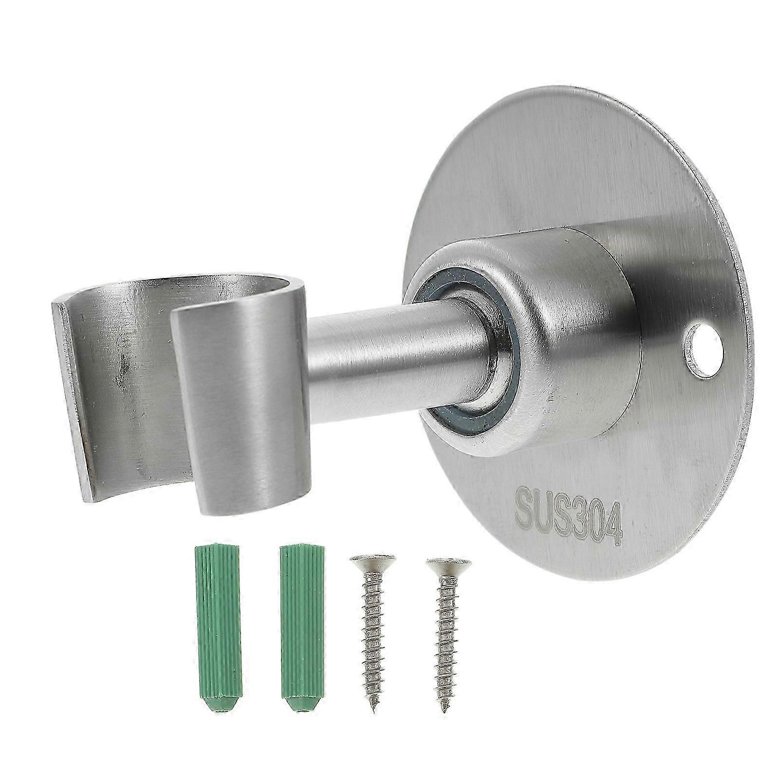 Adjustable wall mount shower head bracket stainless steel with screws