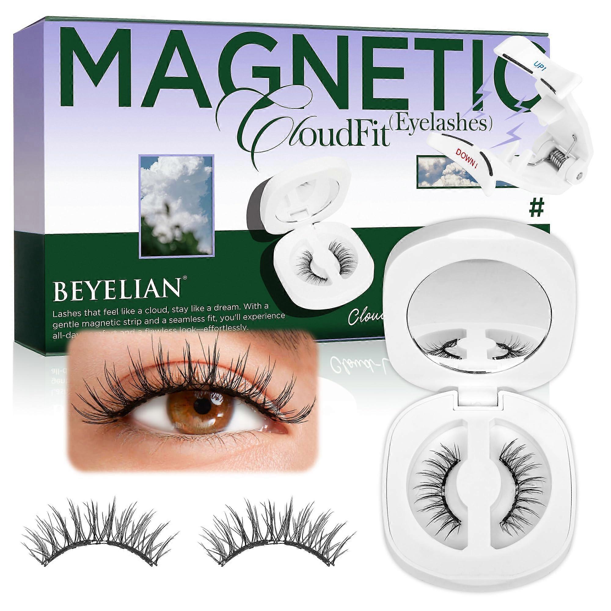 Magnetic Eyelashes with Applicator Kit, Reusable Soft Magnetic Lashes Natural Look Glue Lightweight