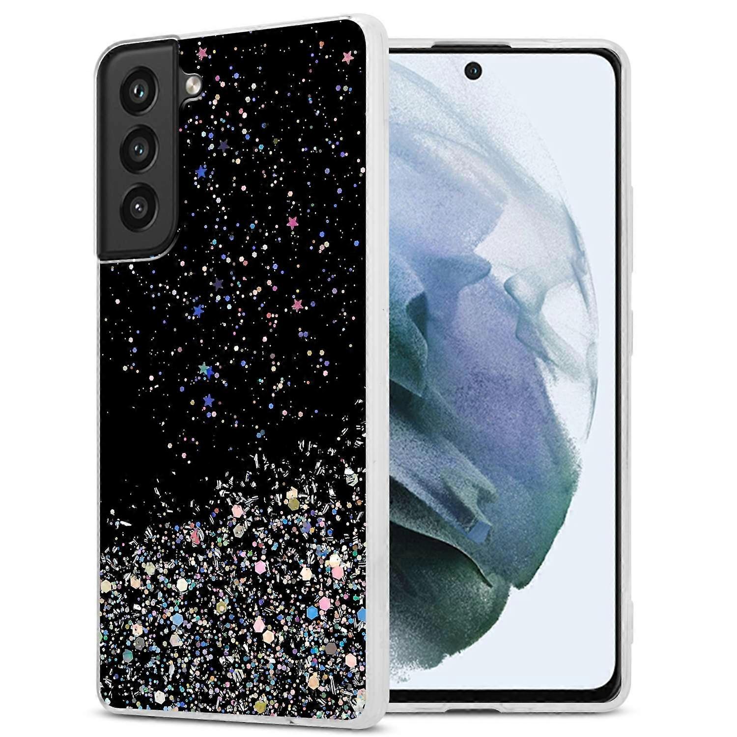 Case Samsung Galaxy S21 FE Protective Case TPU - Transparent with Glitter