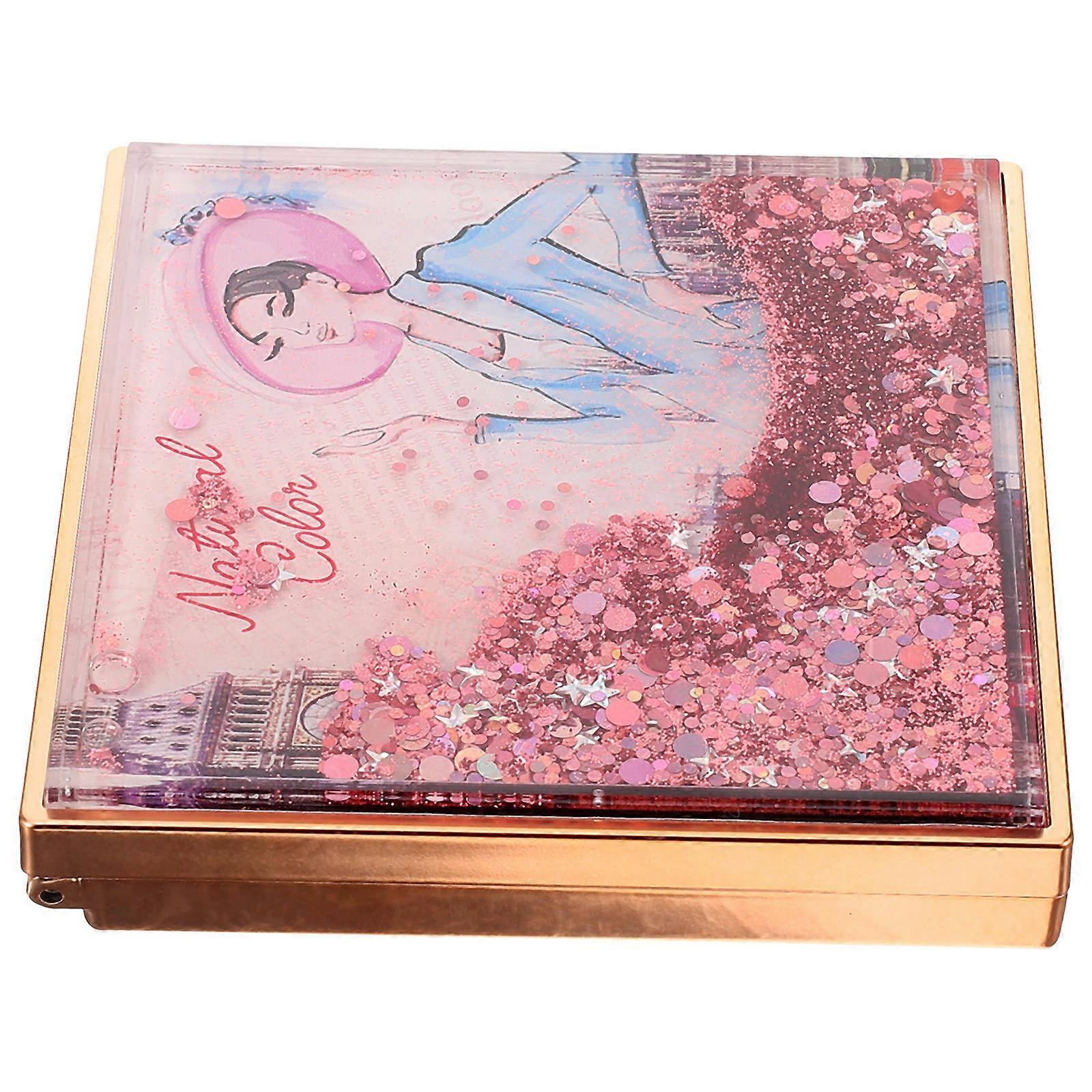 Empty Eyeshadow Palette For Makeup Organization And Storage Featuring Rose Gold Color And In 1Set