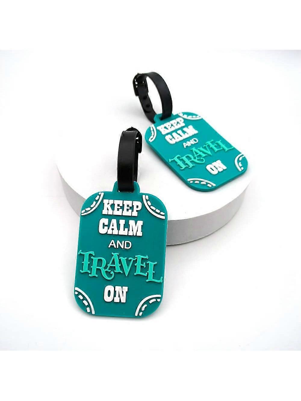 1 pi��ces mignon ��tiquette de bagage lettre cr��ative valise silicone Portable voyage Addres titulaire sac ��tiquettes pour bagages essentiels 