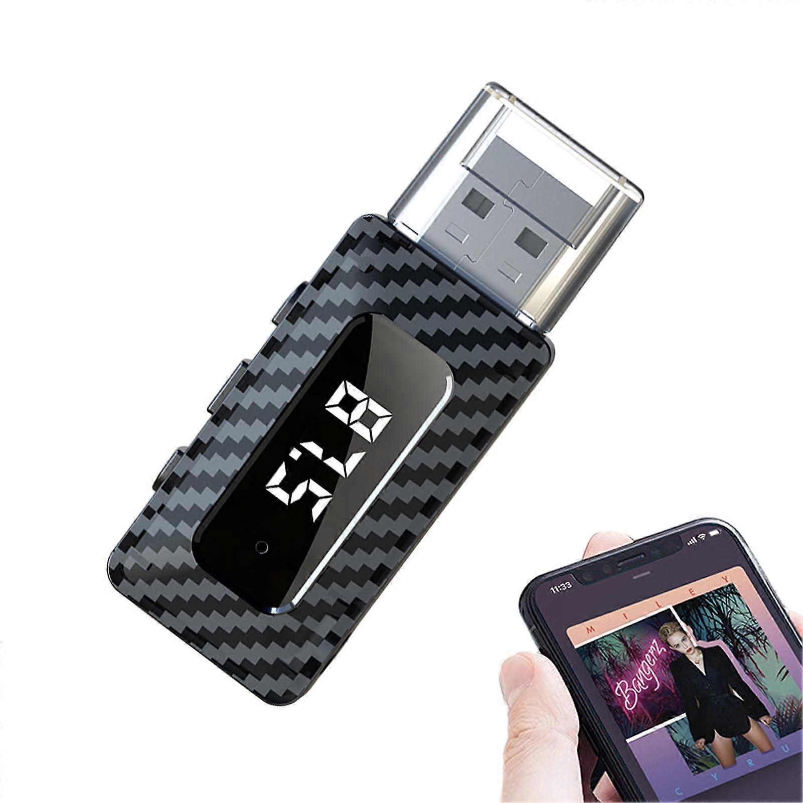 Car Bluetooth Receiver - Wireless Audio Adapter for Car, Noise Cancelling, Compatible with Home Stereo Systems