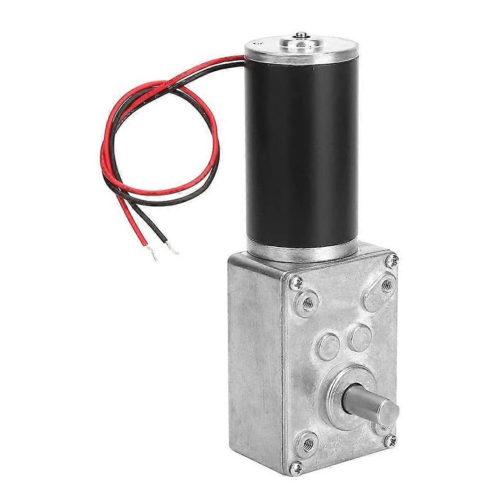 DC 12V High Torsion Reversible Gear Motor 8mm Shaft 16RPM Low Speed Electric Motor for Robotics and Automation