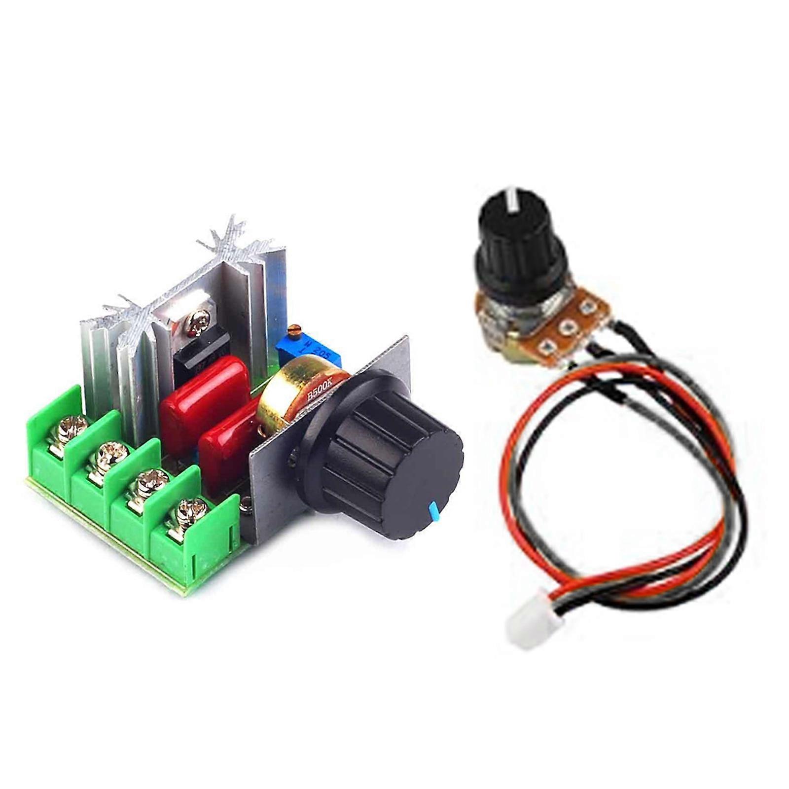 Upgraded Power Regulator Efficient Motor Use Speed Regulator 2000W for Various Appliances Enhances Functionality & Safe Multicolor