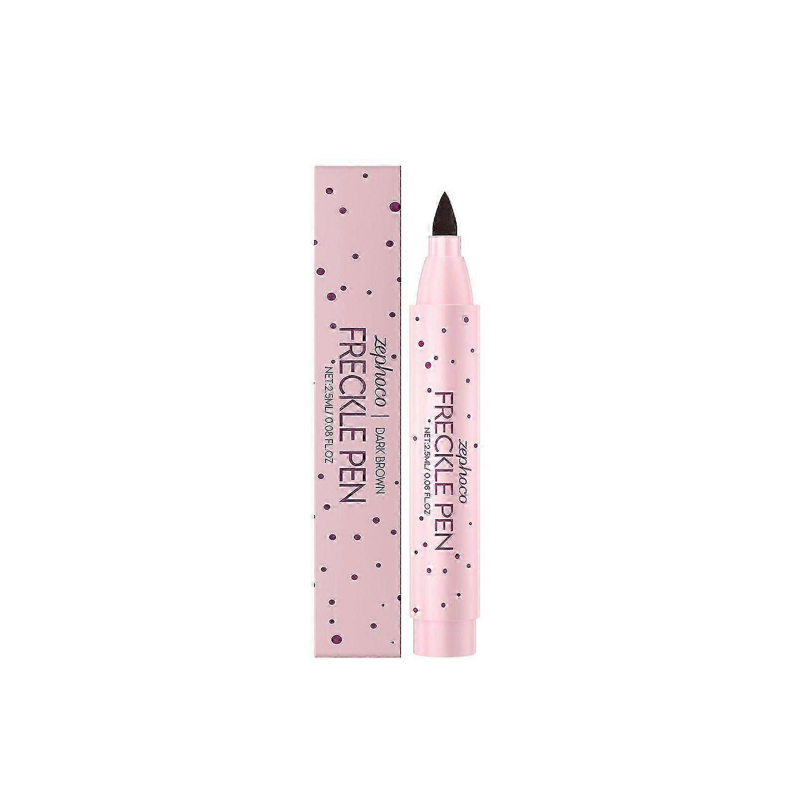 Dark Brown Freckle Pen - Quick-Drying, Natural-Looking, Versatile Makeup Tool for Realistic Freckles & Sun-Kissed Glow, Easy Application for All Style