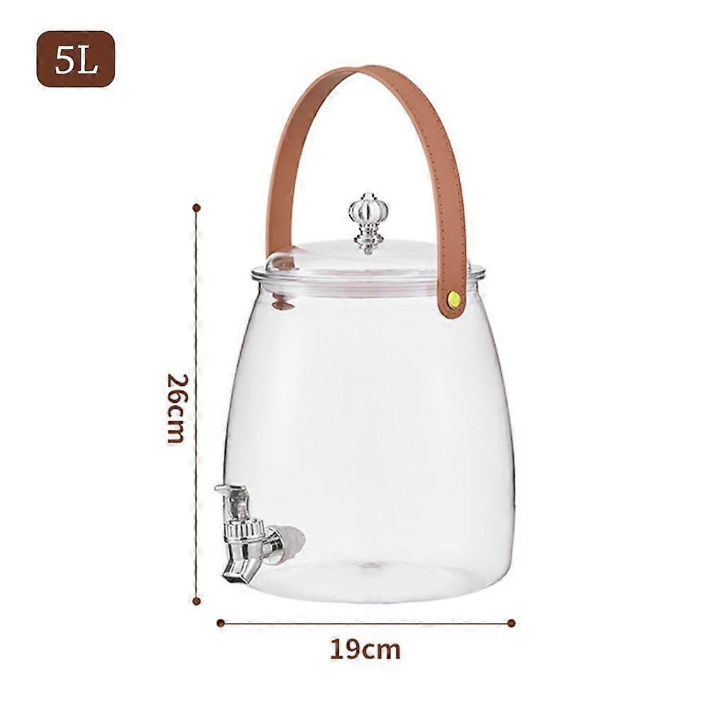 3/5/9L Refrigerator Fruit Tea Cold Brewing Kettle Large Capacity Water Storage Kettle  Kitchen