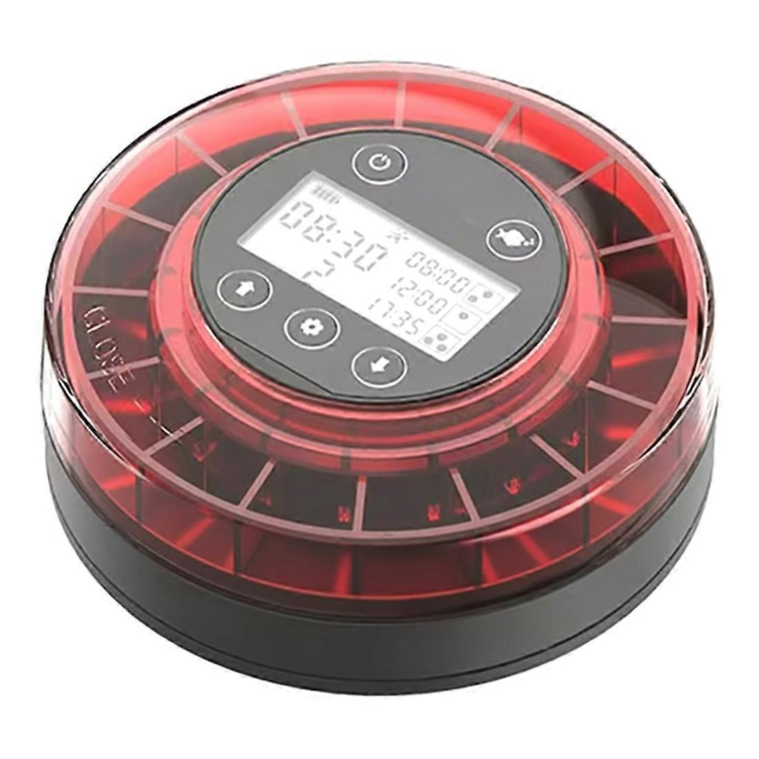 Automatic Fish Feeder for Aquarium Automatic Food Dispenser with Timer Rechargeable Timer Feeder with USB Cable Display