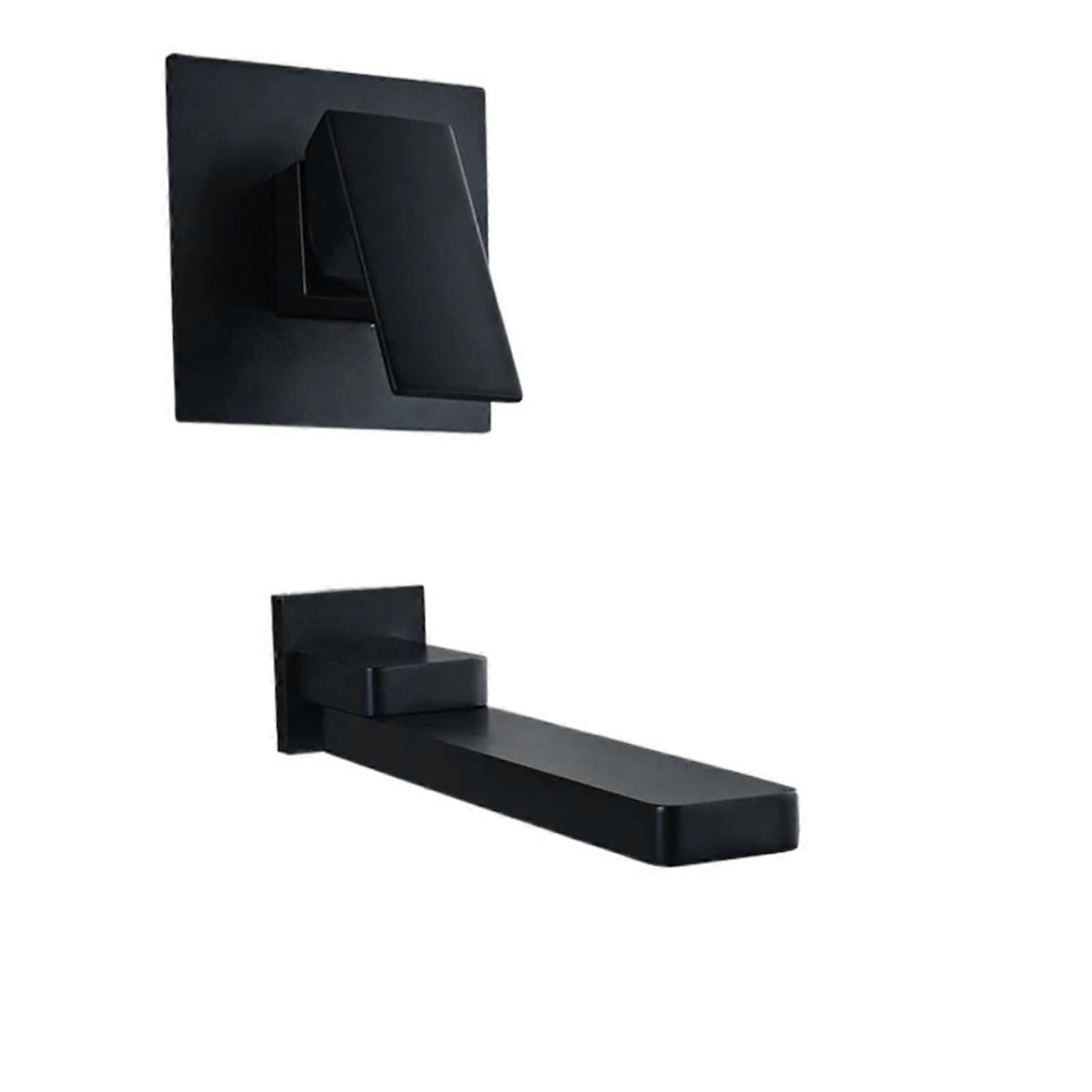 Wall Mounted Bathtub Faucet and Showerhead Set Chrome Brass Dual Function with Hot and Cold Mixer