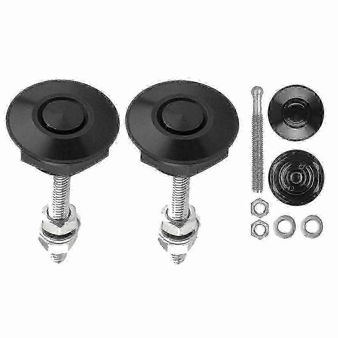 2-Piece Car Bumper Latch Kit Quick Release Hood Pins